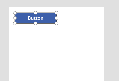 PowerApp button coloured blue